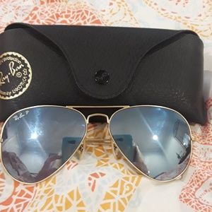 Polarized silver mirror rayban